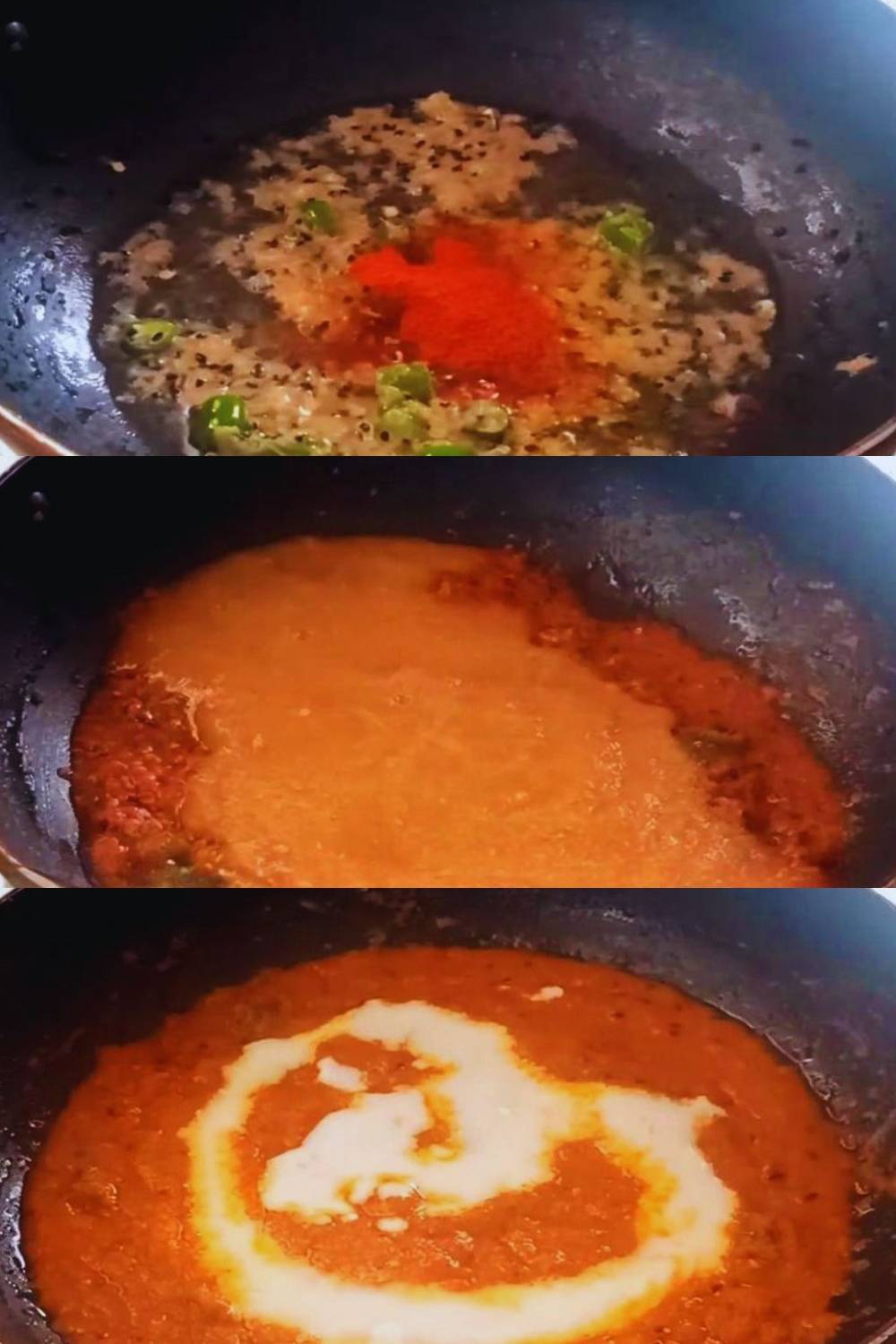 Adding powdered spices and other ingredients 