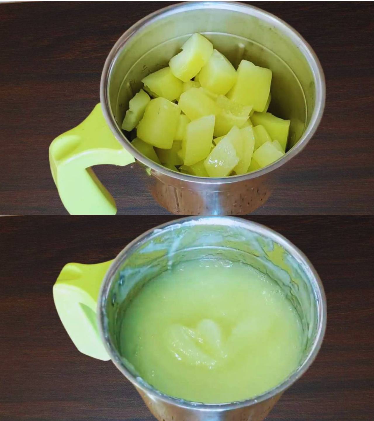 Blending papaya