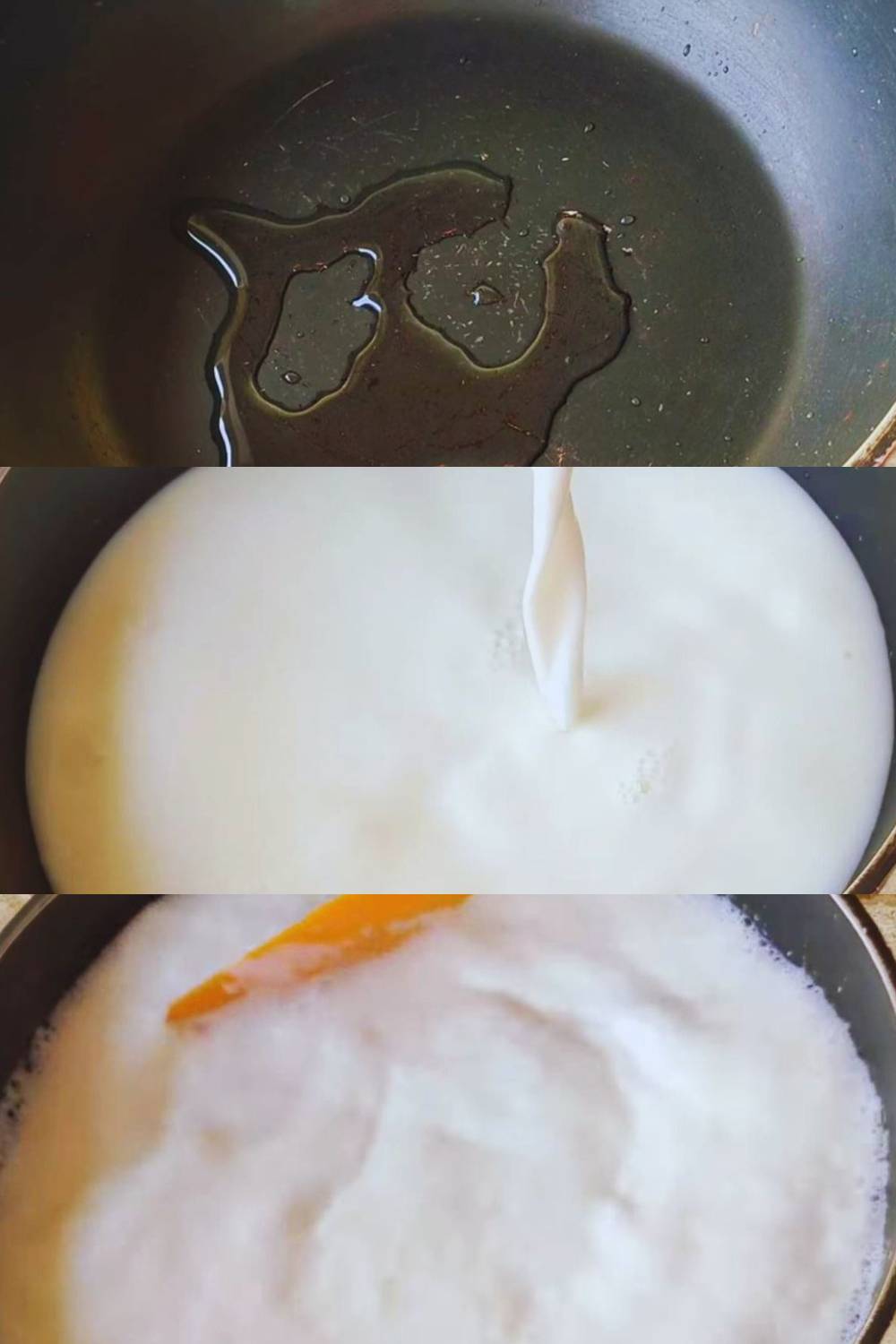 Boiling milk 