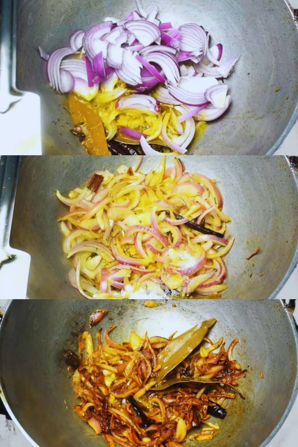 Mutton kala bhuna recipe step 3 Frying onions