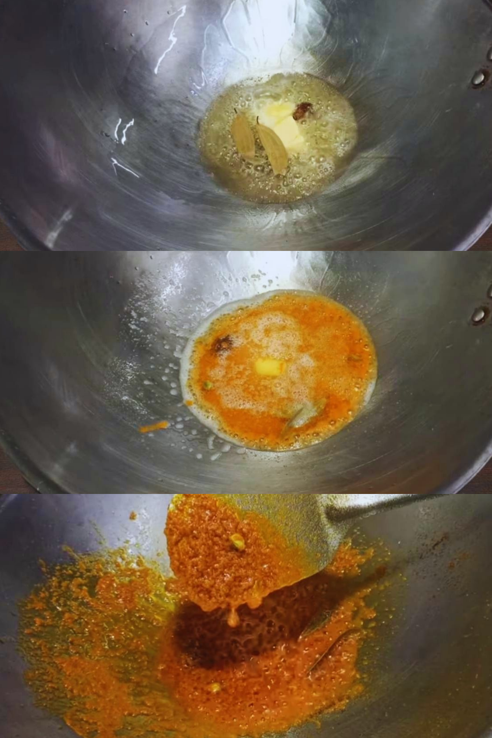Frying spices and masala mixture 