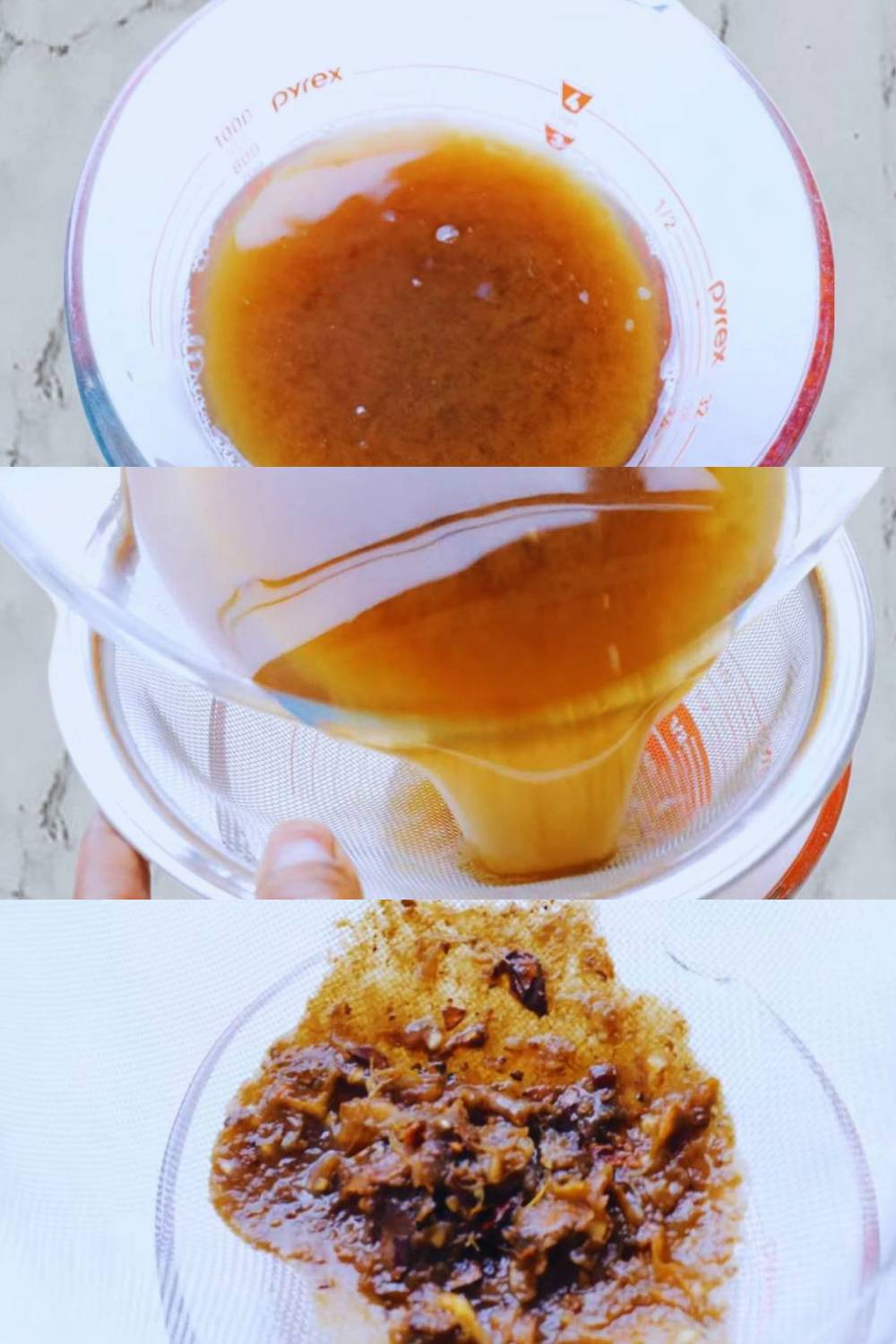 Making tamarind water 