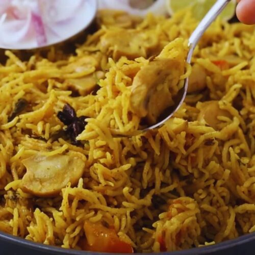 Mushroom Biryani Featured Image
