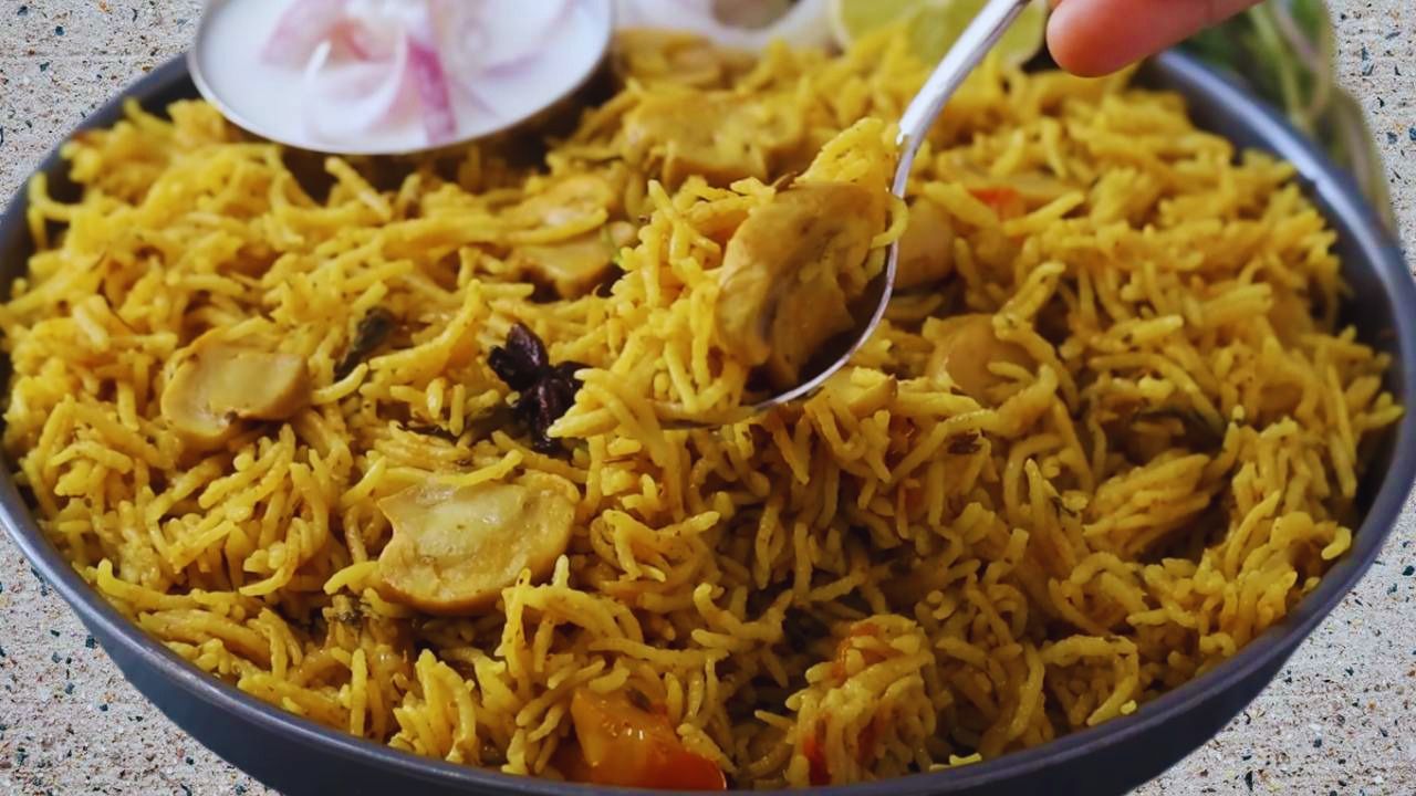Mushroom Biryani Featured Image 