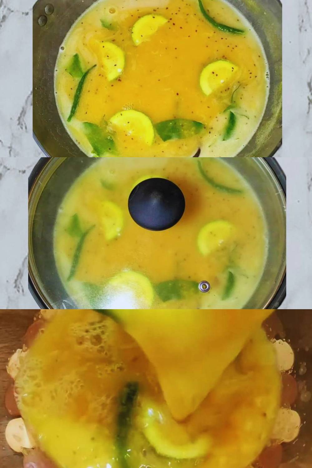 Resting after adding lemon slices 