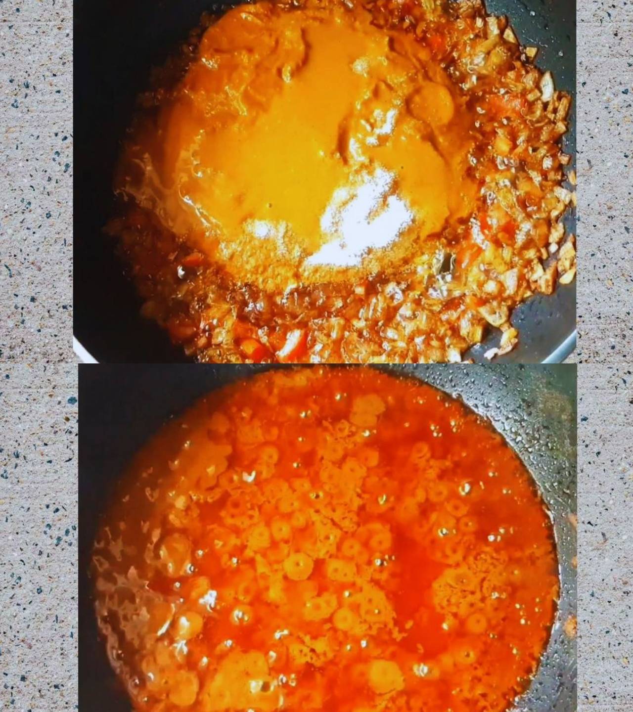 Adding masala paste 