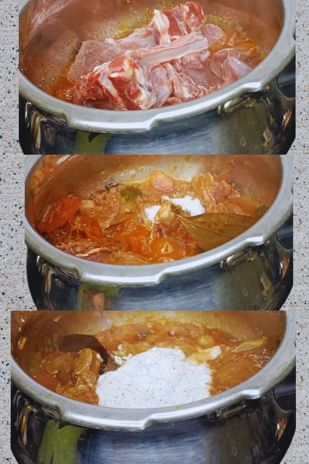 Coconut mutton recipe step 7 Adding mutton and coconut paste