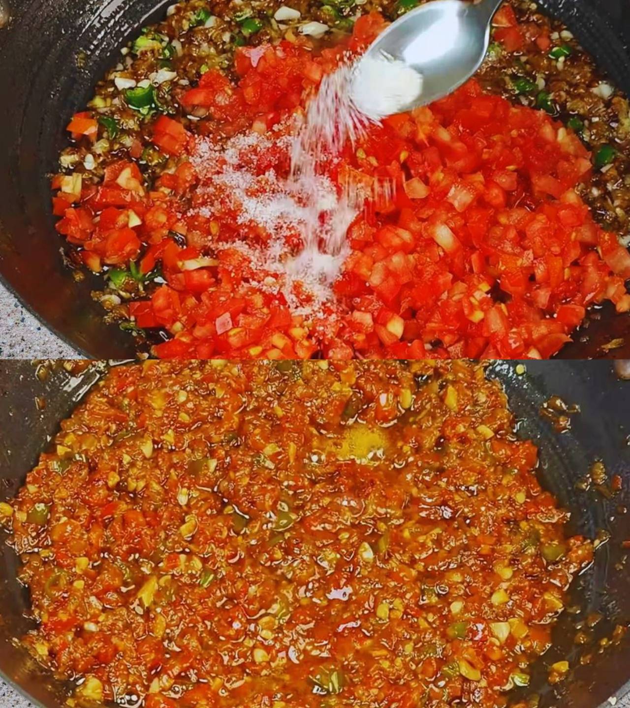 Chicken sukka recipe step 3 Adding tomatoes