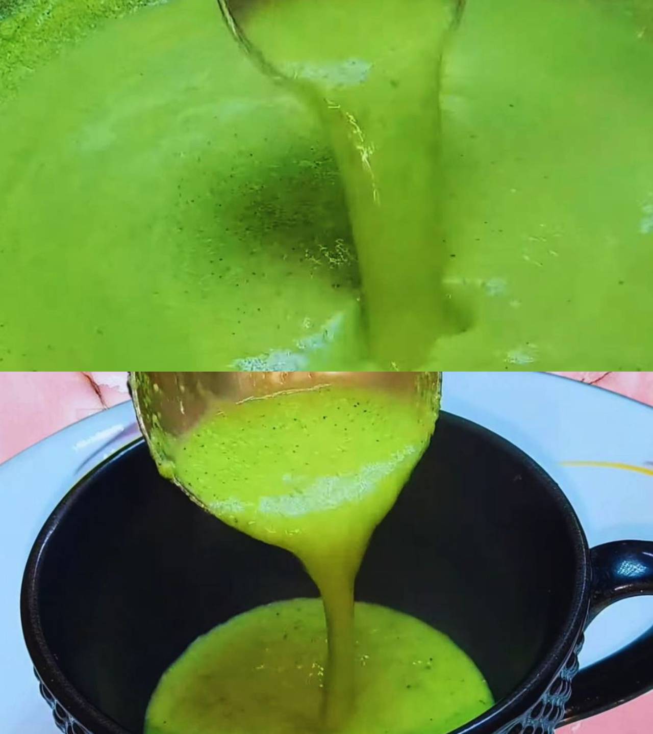 Broccoli soup recipe step 8 Checking consistency of Broccoli Soup