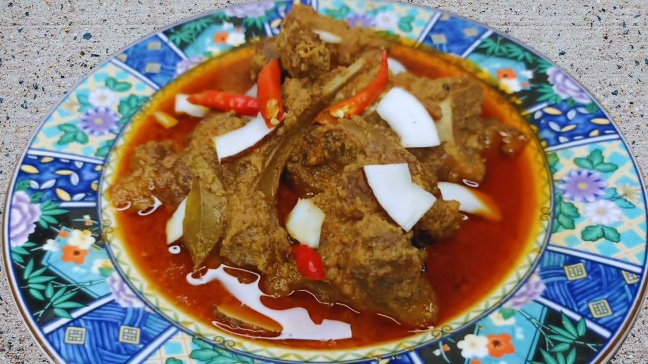 Coconut mutton recipe step 10 Coconut Mutton served