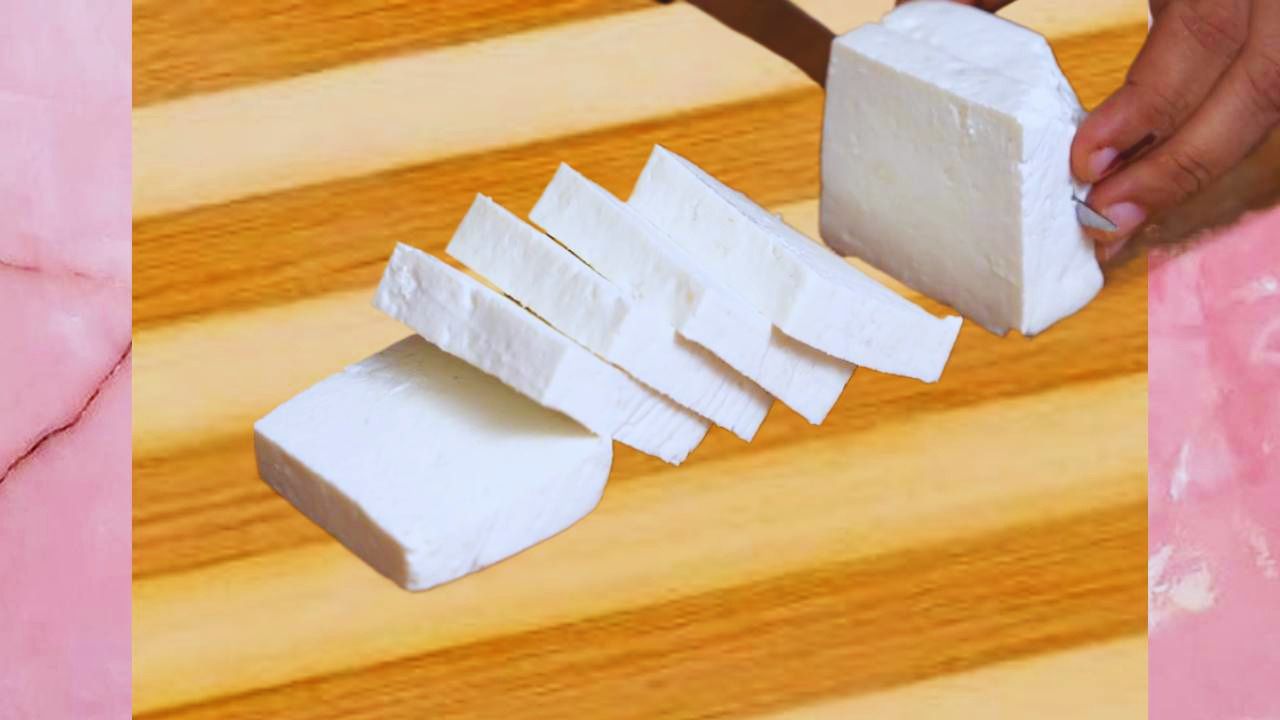 Cutting paneer