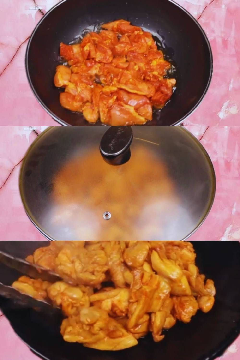 Frying chicken 