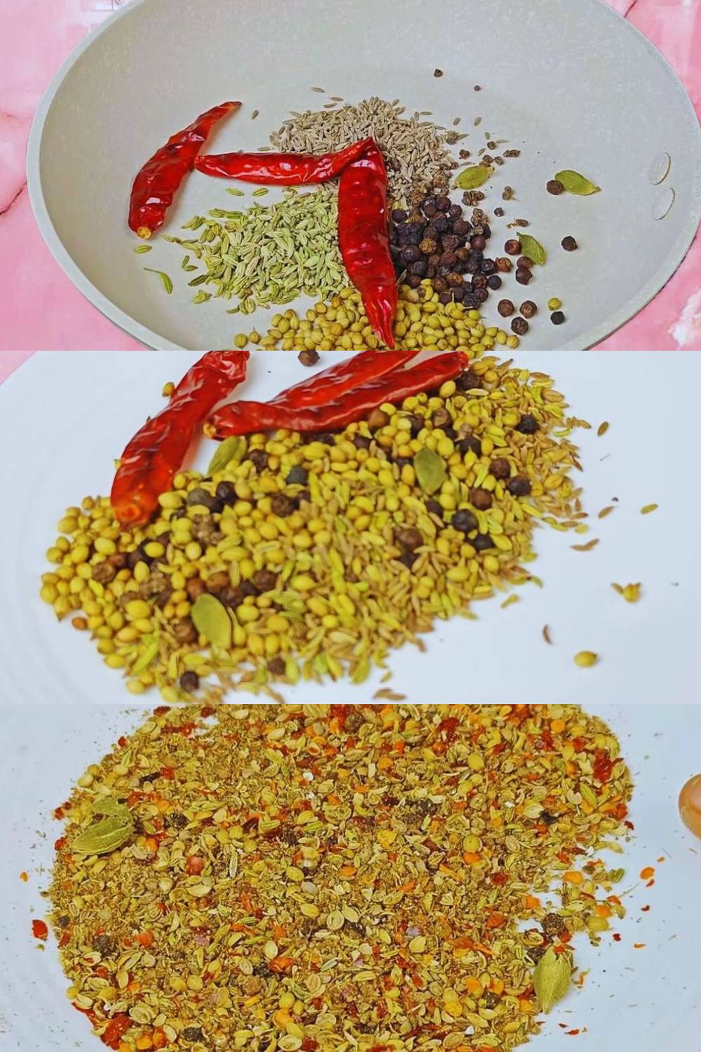 Ground roasted whole spices 