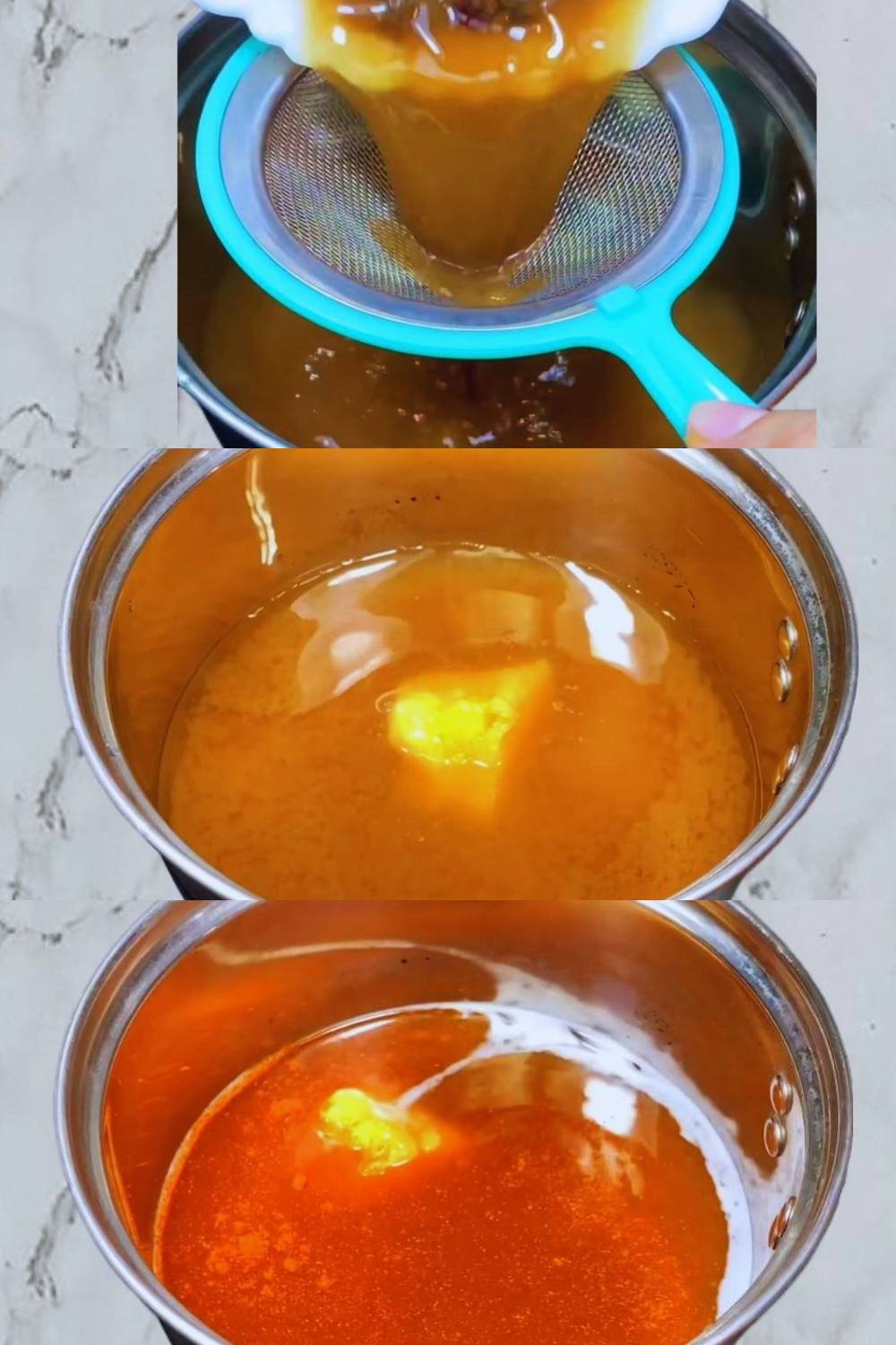 Making sweet tamarind water 