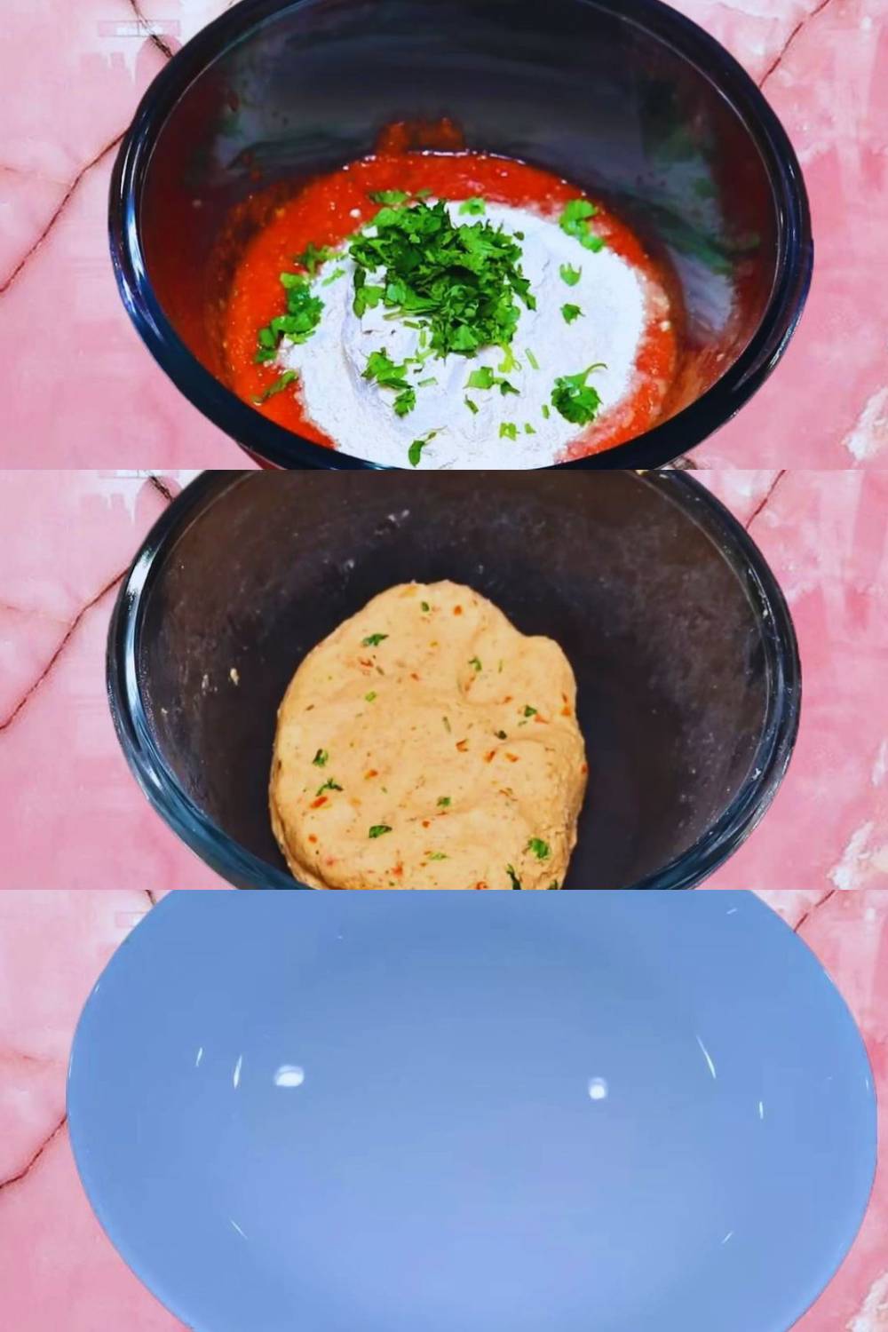 Tamatar paratha recipe step 4 Making the dough
