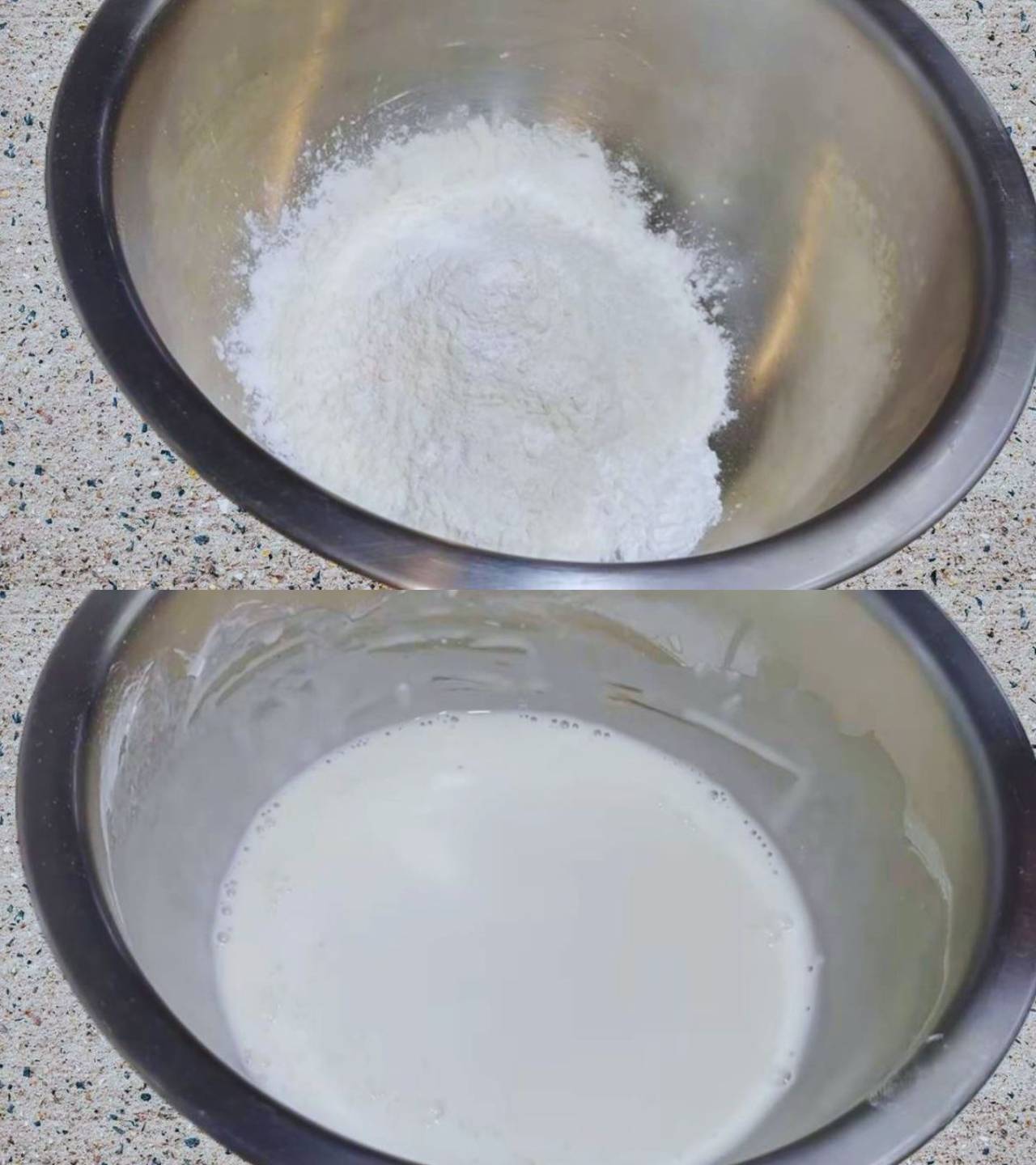 Paneer bread roll recipe step 8 Making the slurry