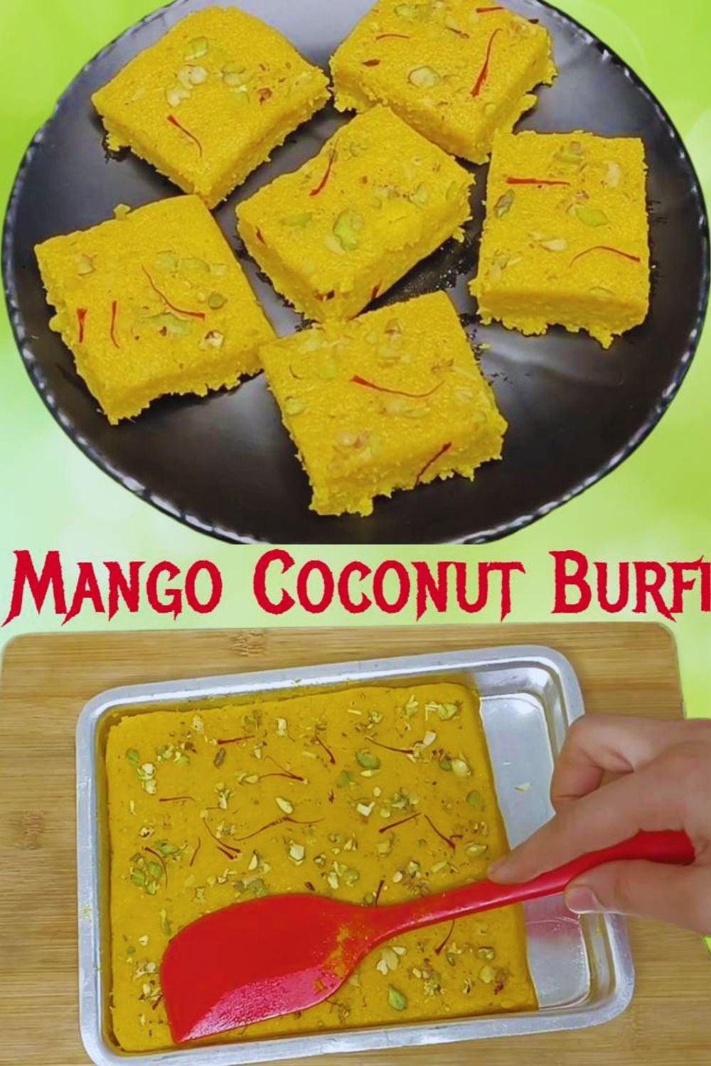 Mango Coconut Burfi 