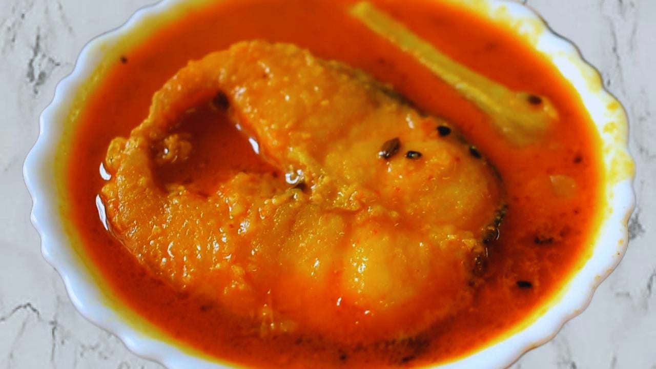 Mango Fish Curry served 