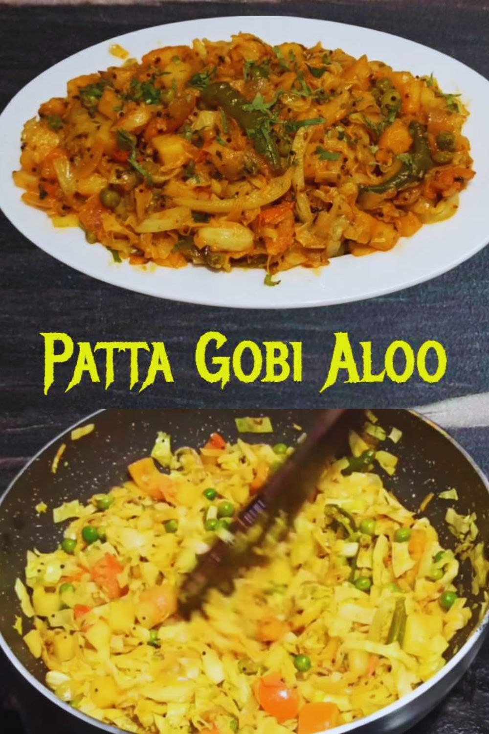 Patta Gobi Aloo 