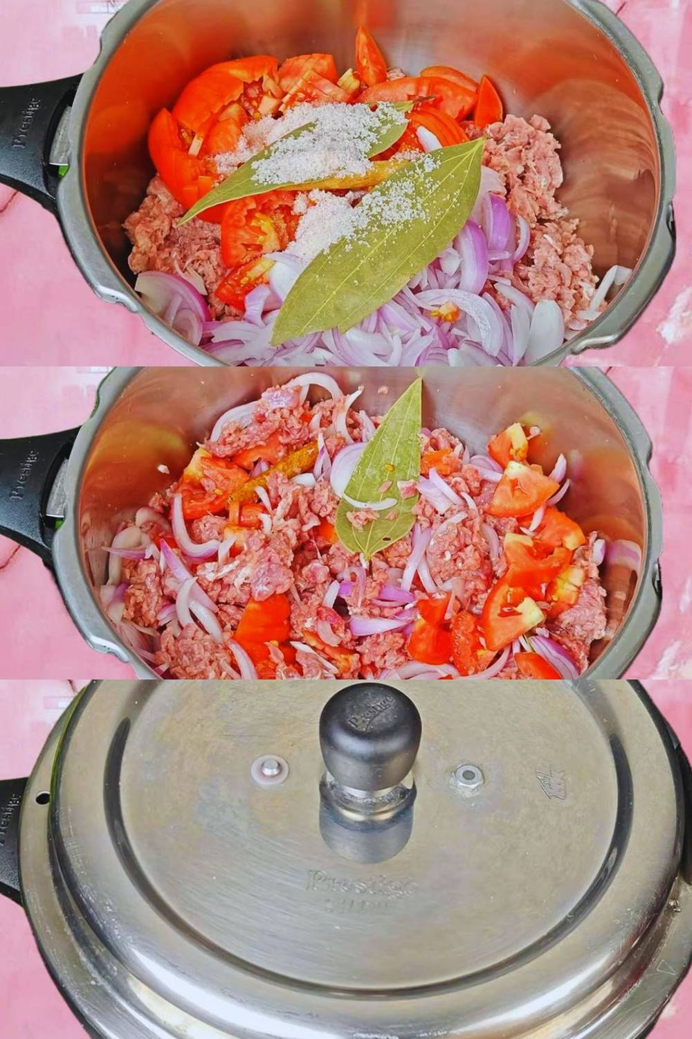 Pressure cooking mutton keema 