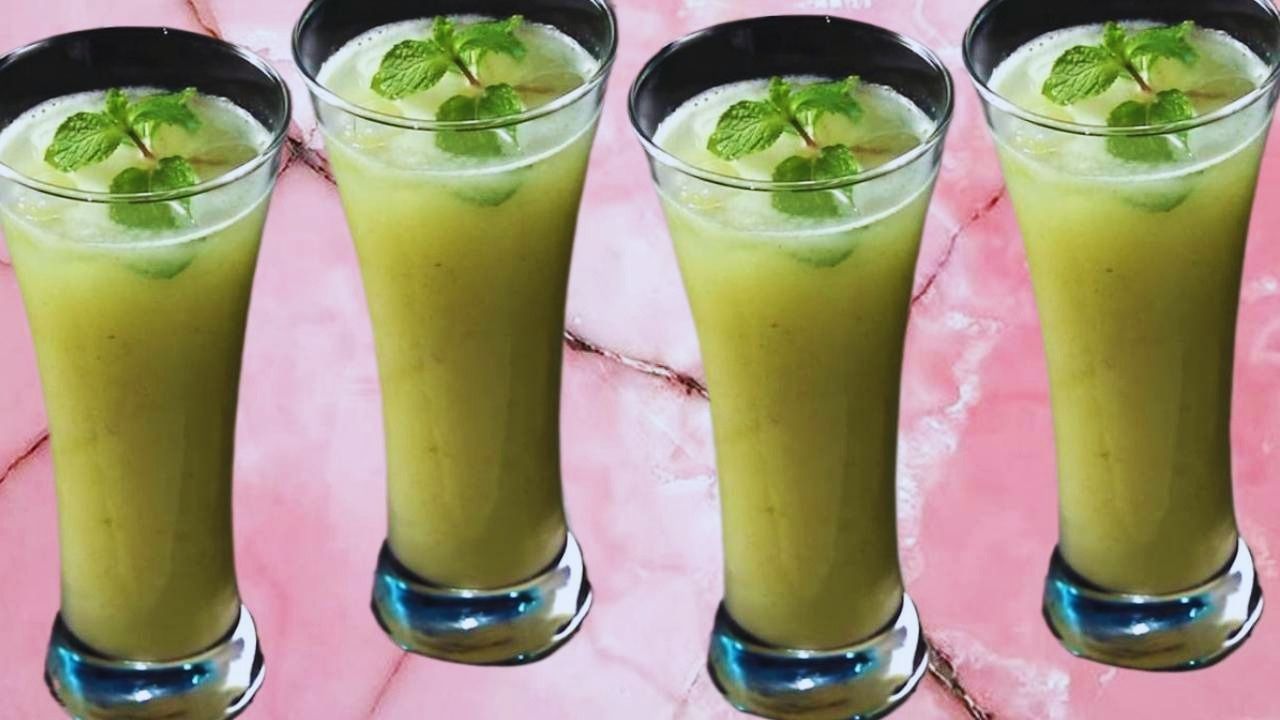 Raw mango juice recipe step 5 Raw Mango Juice served