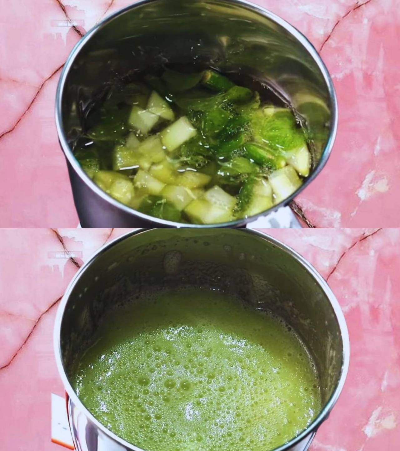 Raw mango juice recipe step 3 Raw mango mixture