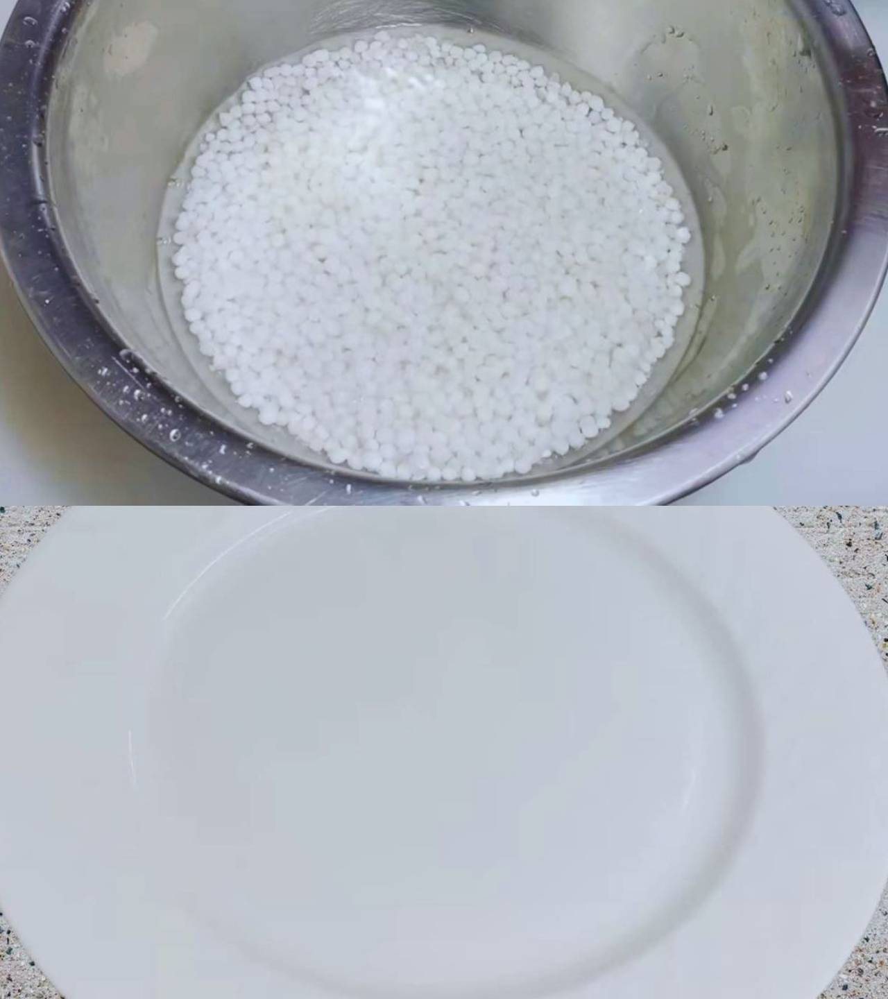 Soaking sabudana