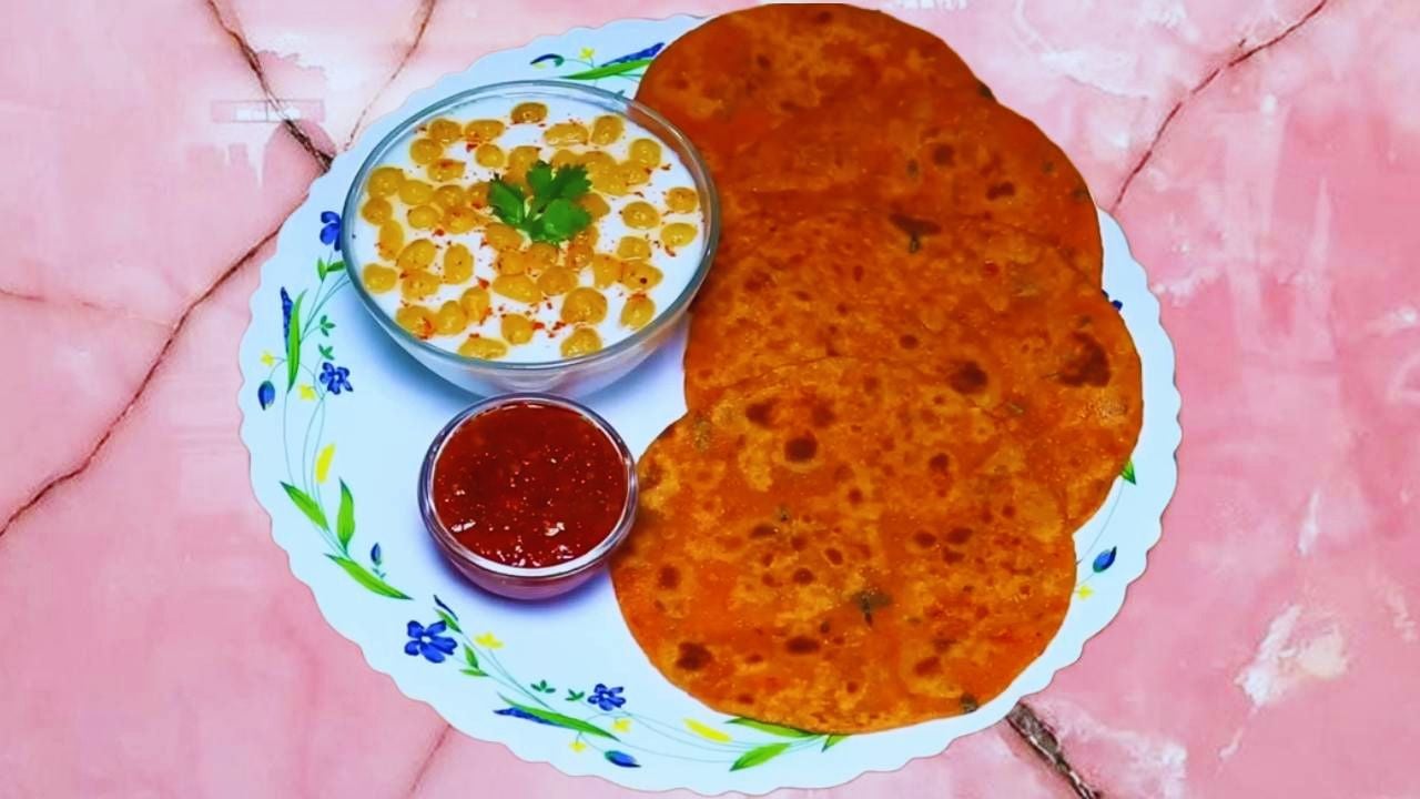 Tamatar paratha recipe step 8 Tamatar Paratha served