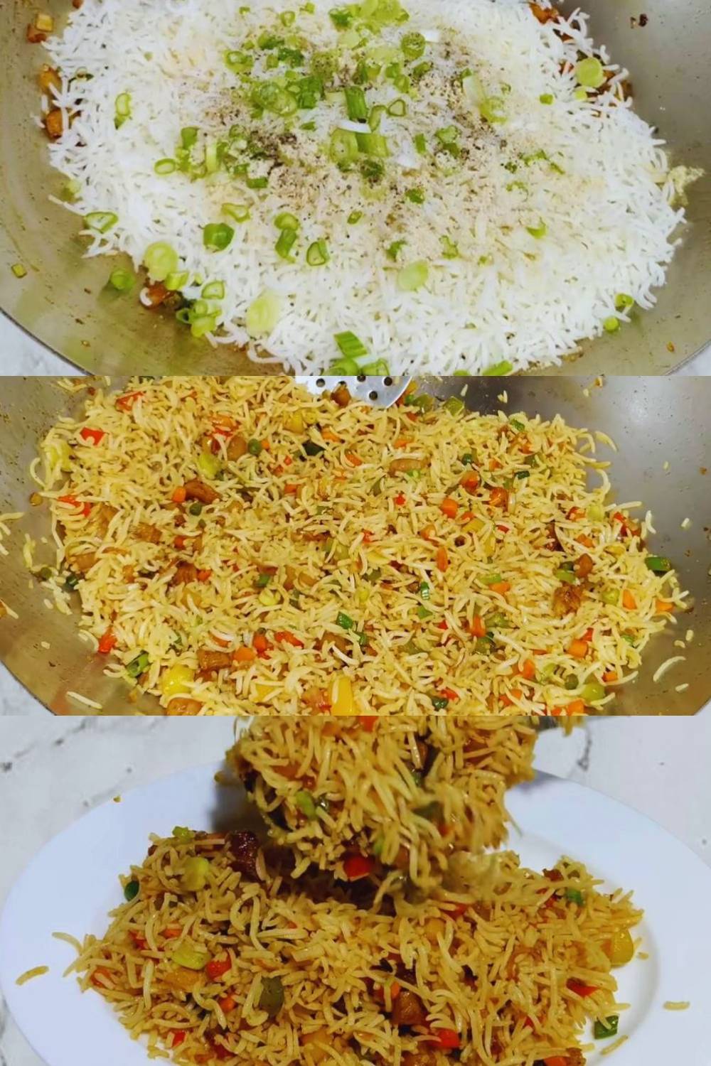 Mixing rice 