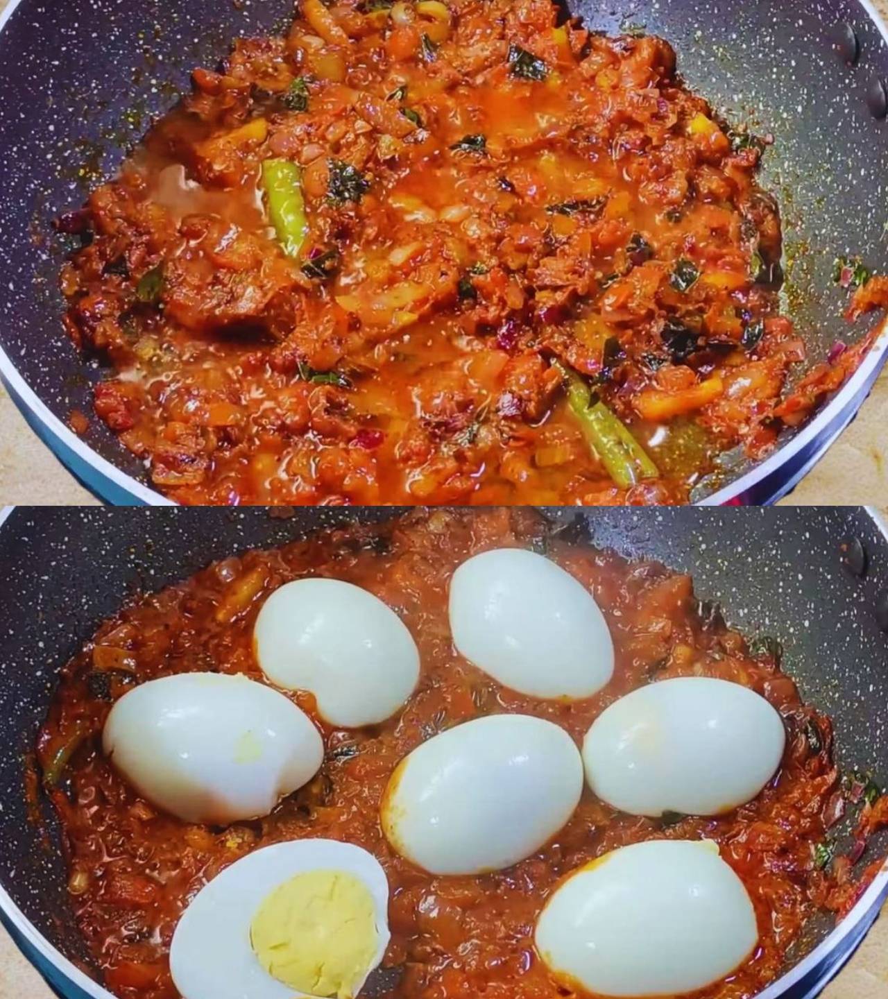 Adding eggs