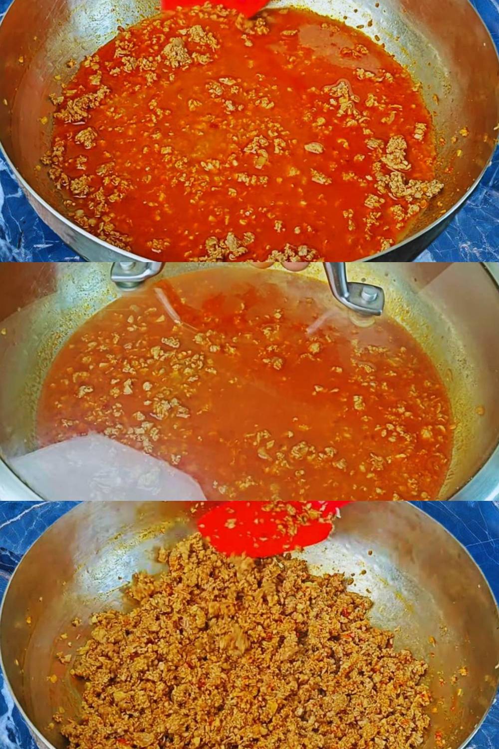 Adding water