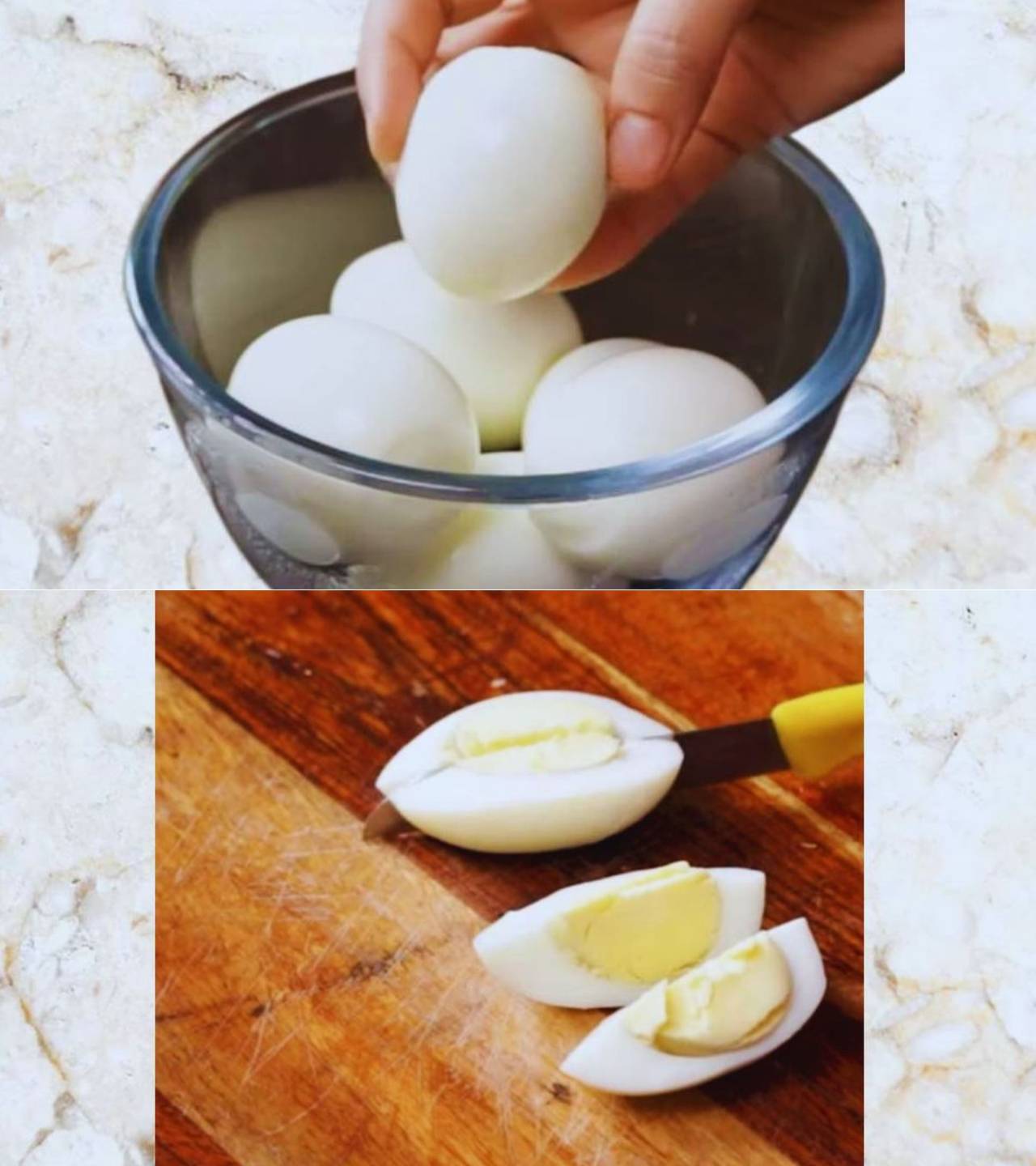 Cutting eggs