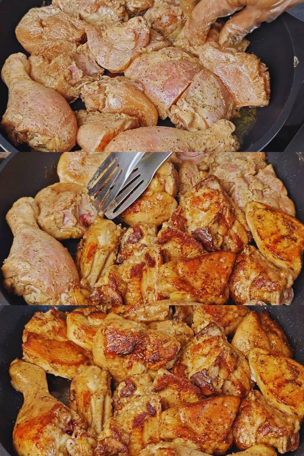 Frying chicken 