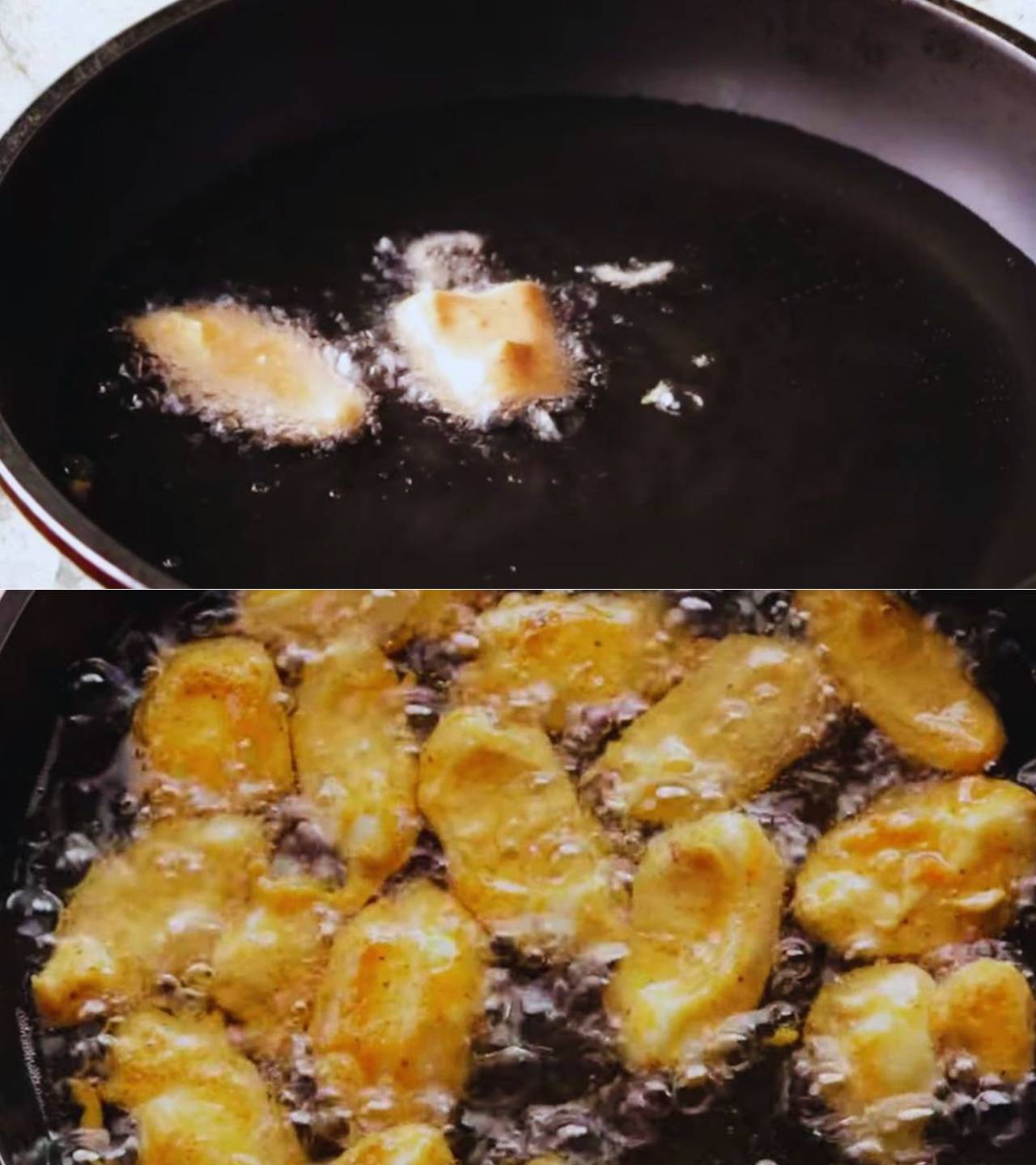 Frying eggs