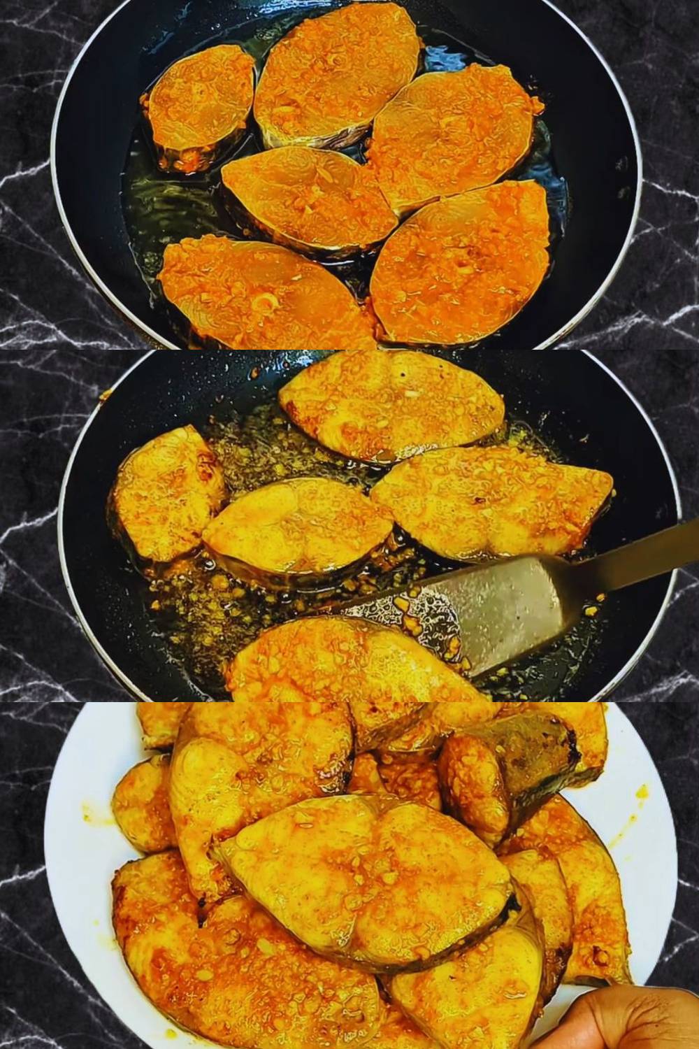 Frying fish