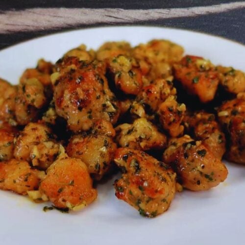 Garlic Butter Chicken Bites Featured Image