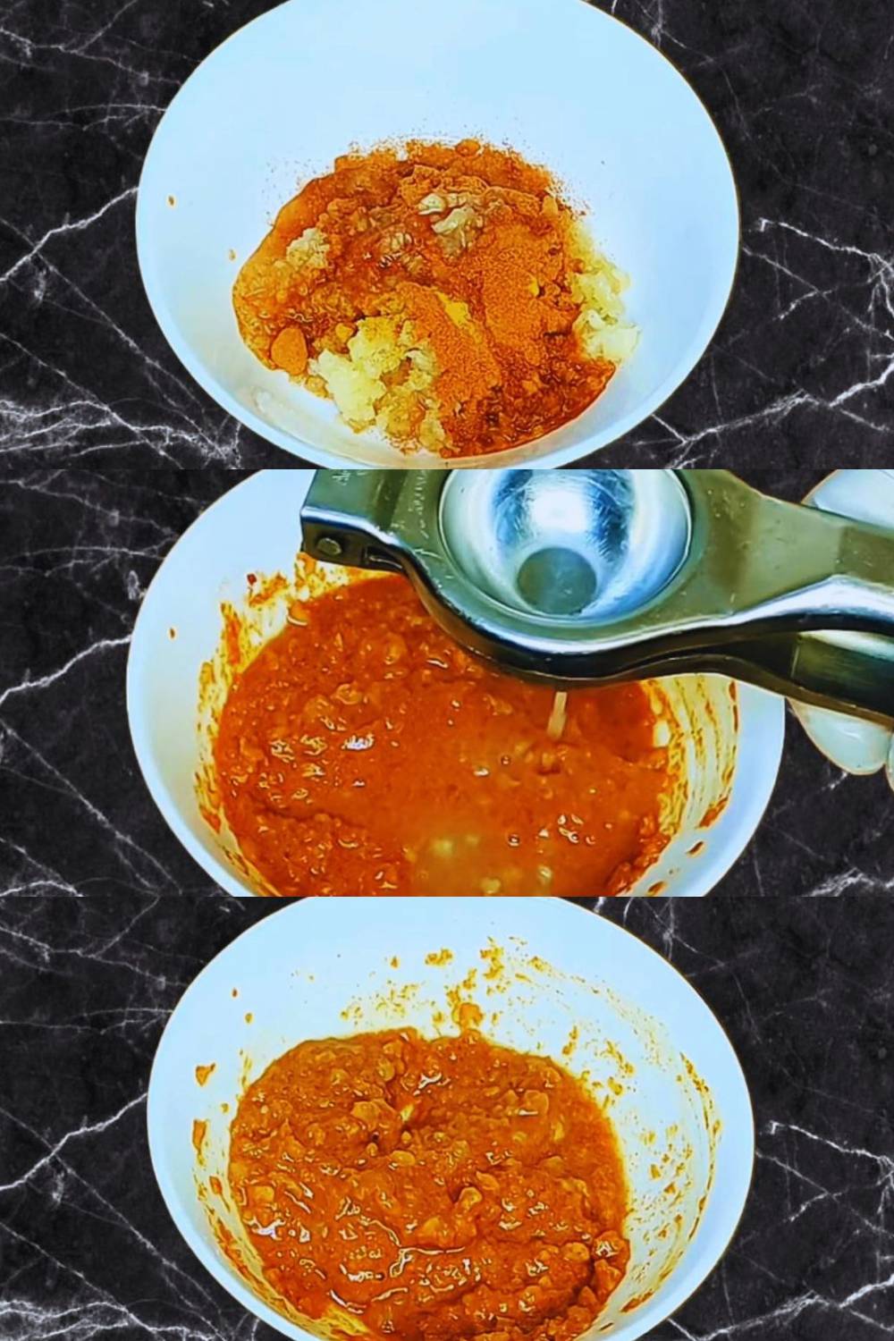 Making the marinade