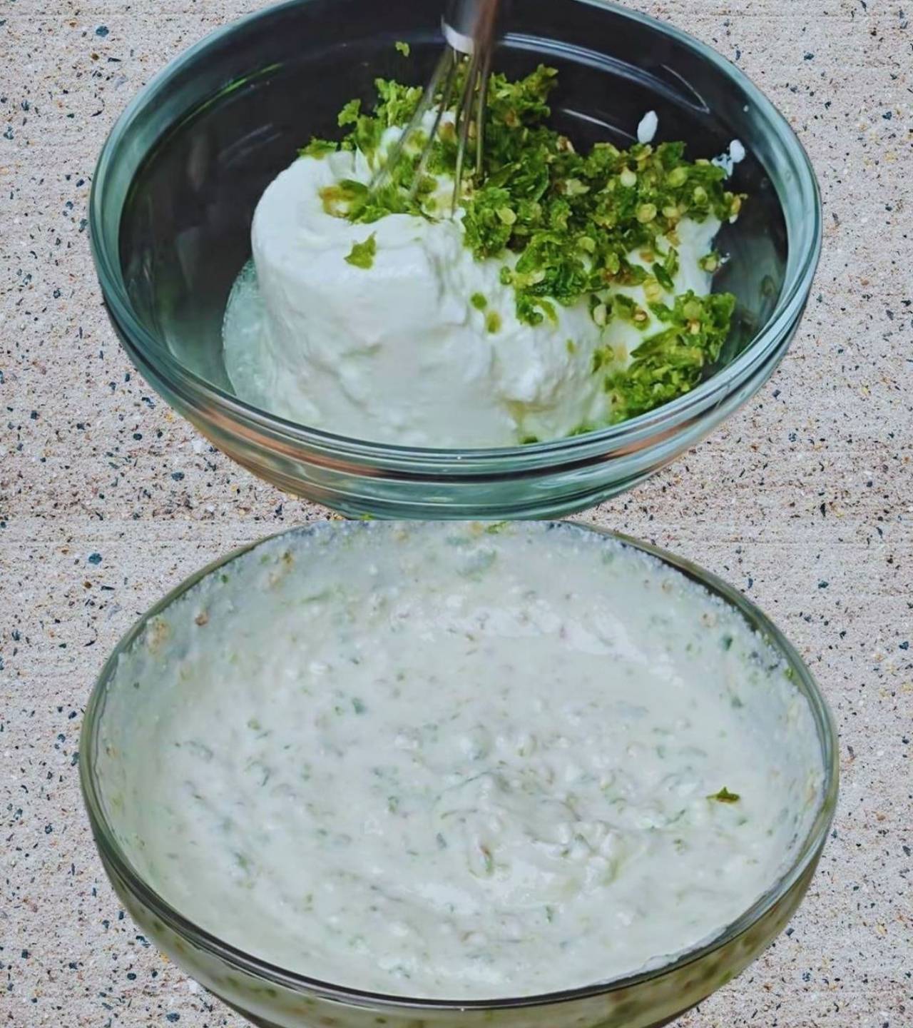Making yogurt paste 