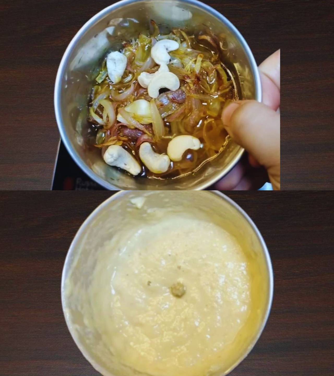 Onion cashew paste 