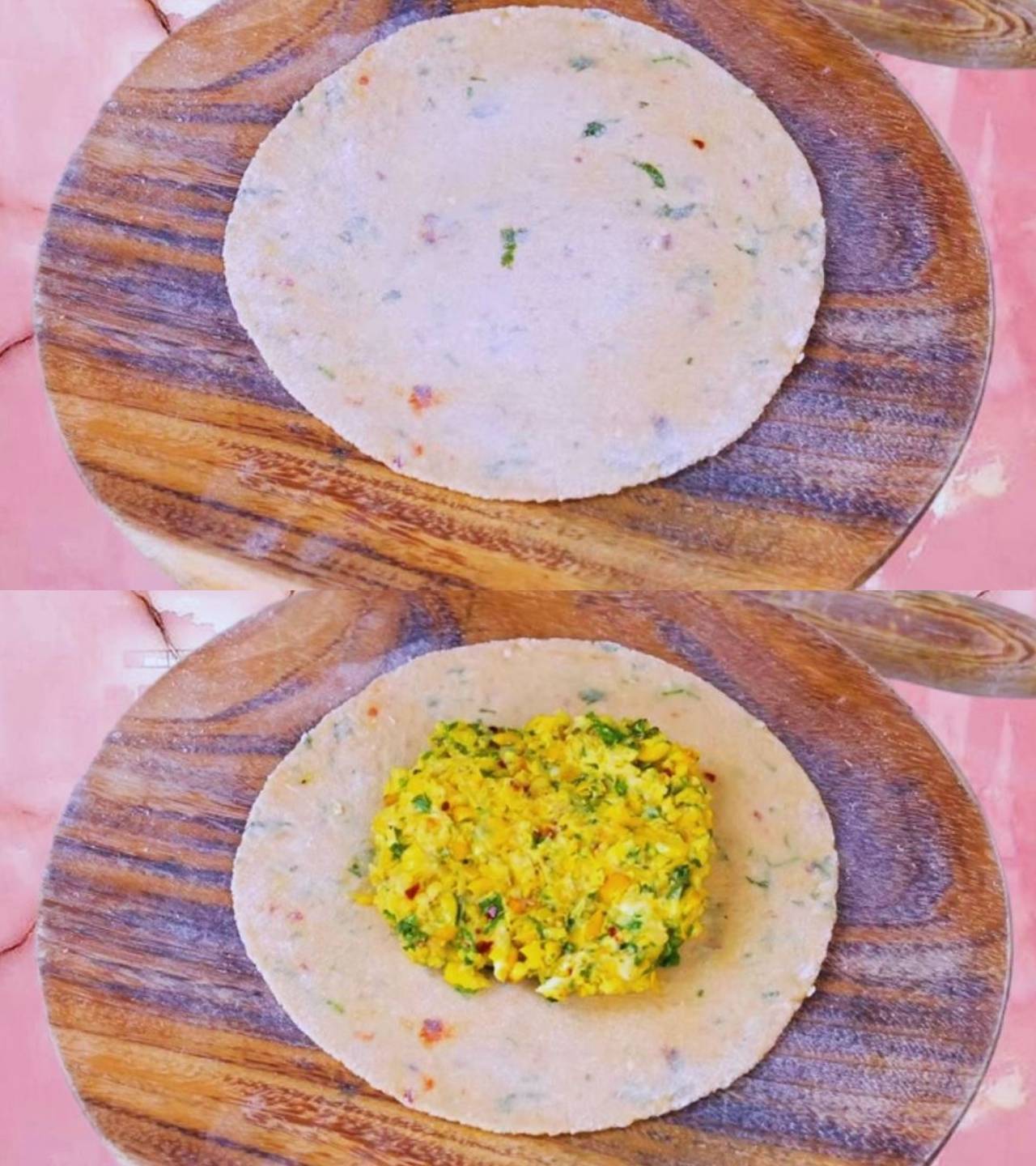 Putting corn stuffing