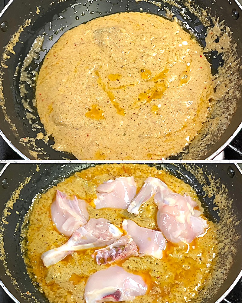 Adding chicken 