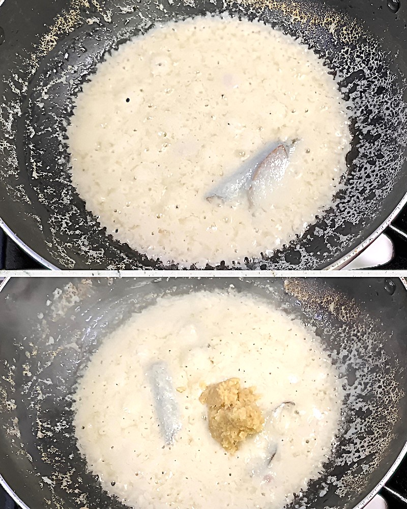 Adding ginger garlic paste 