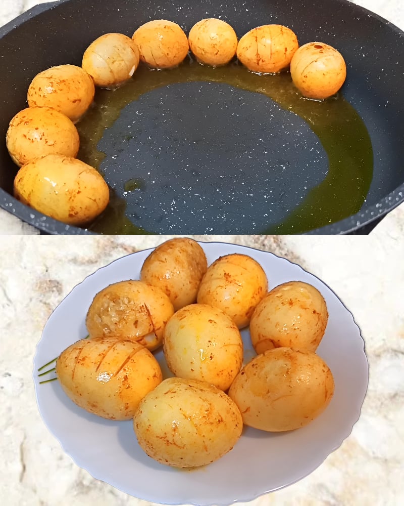 Frying eggs