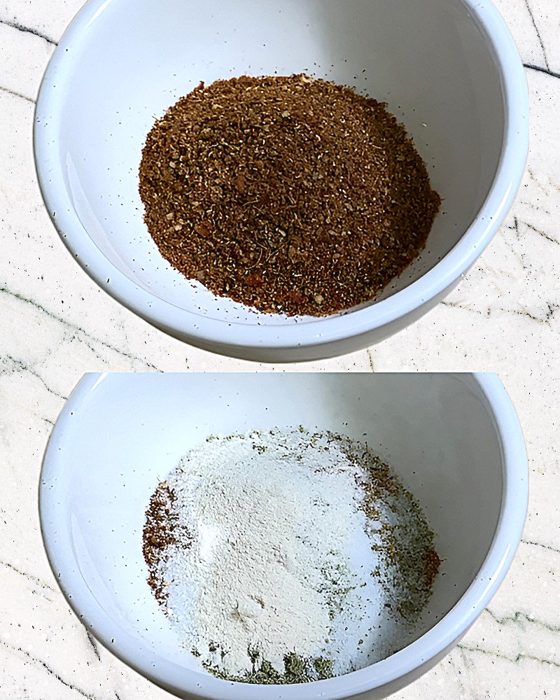 Making the spice mix 