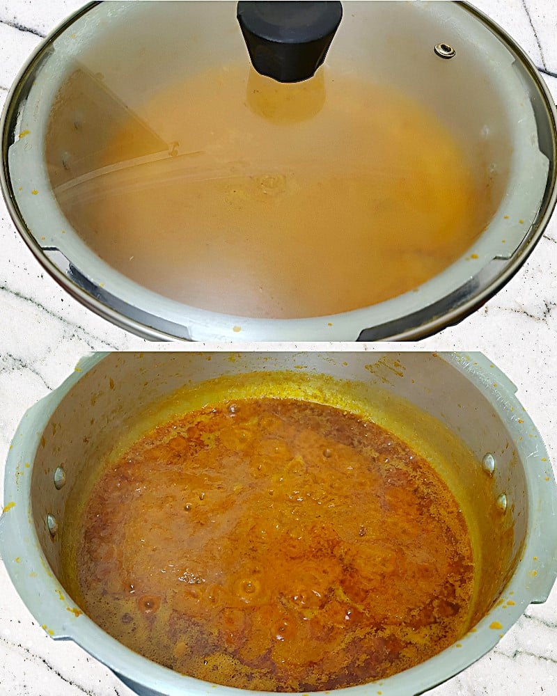 Nicely cooked masala base 