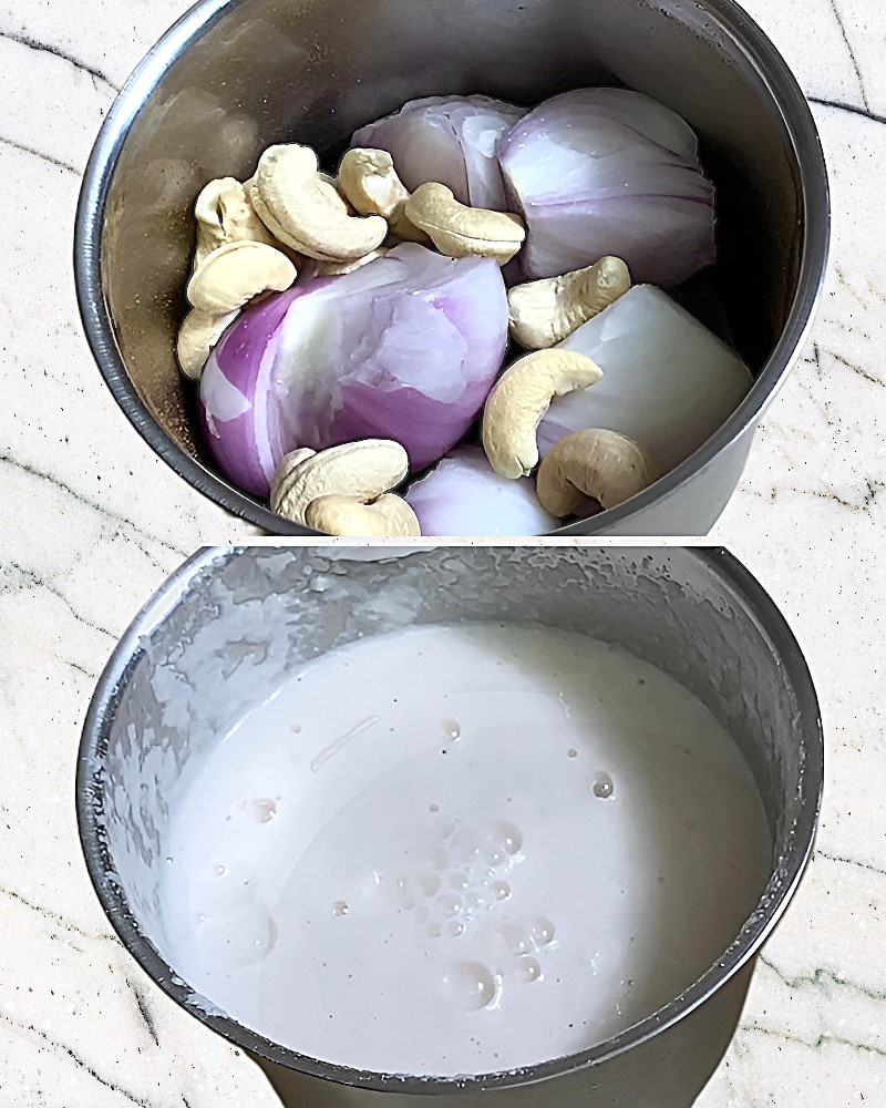 Onion cashew paste 