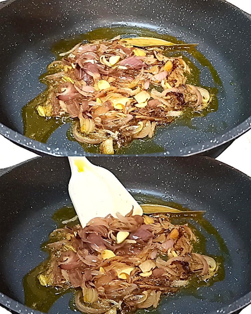 Perfectly cooked onion masala 