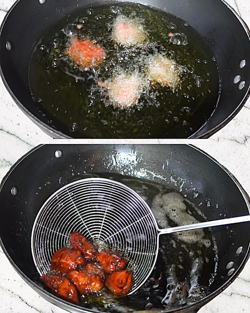 Frying chicken 