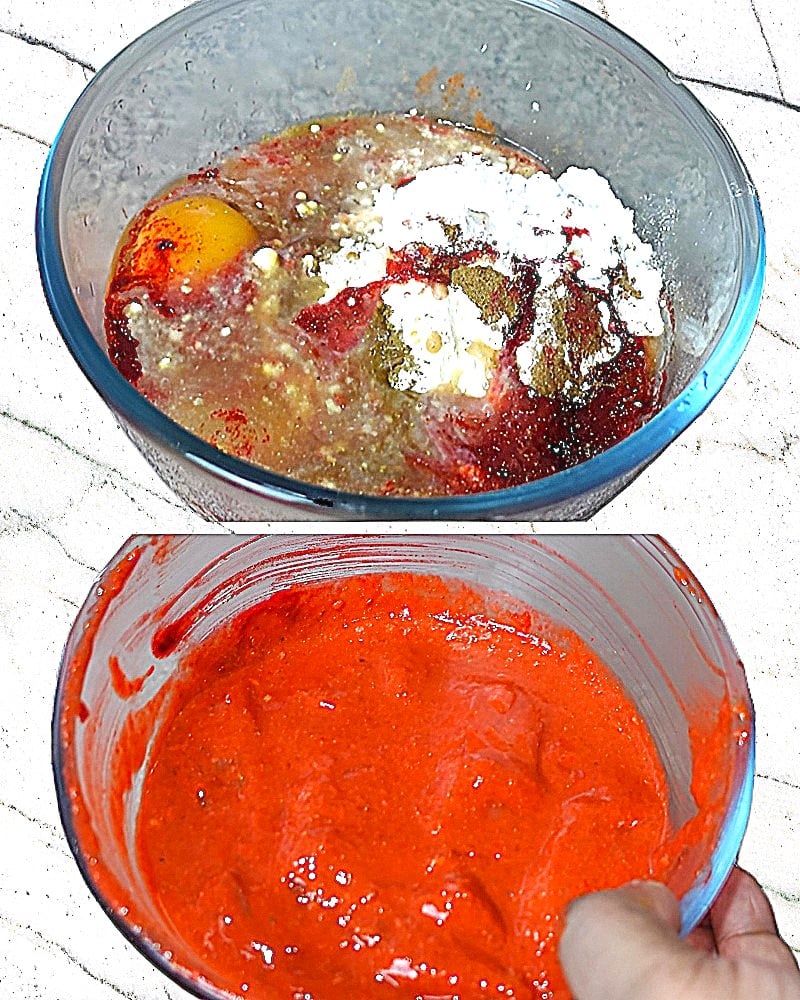 Marinating chicken 