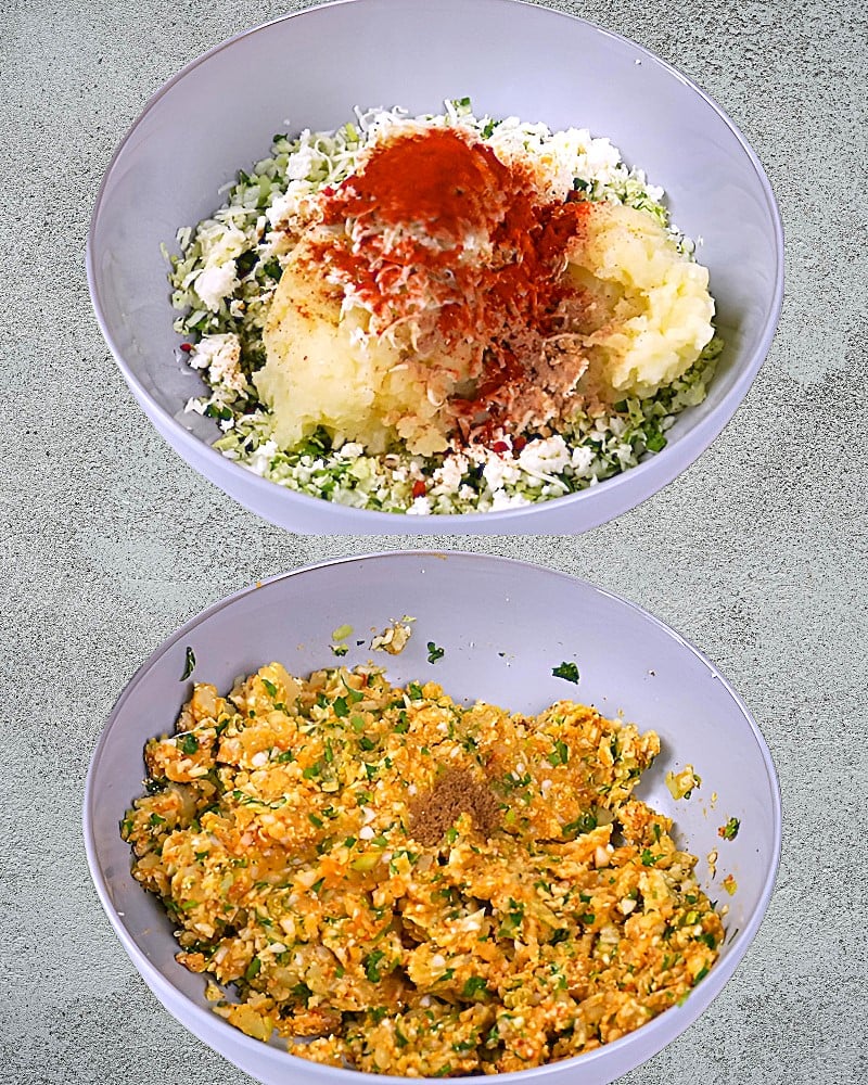 Mixing all spices and ingredients 